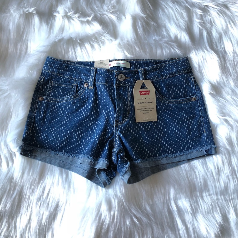 Levi’s denim shorty shorts size 16 regular girls